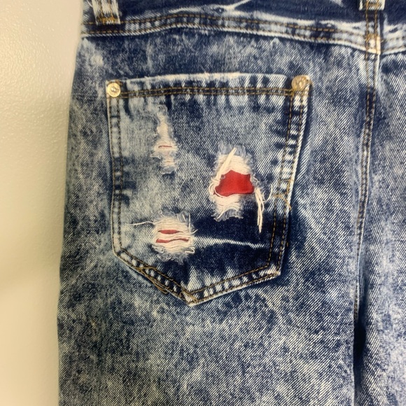 Graham & Smith Hustle Today Distressed Jeans Acid Wash sz 20 Waist 30 1/2” - Picture 8 of 9